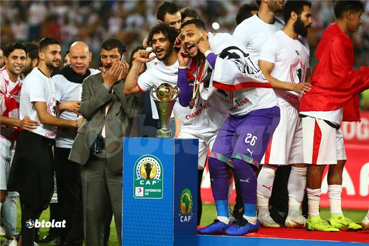 صور تتويج الزمالك بالكونفدرالية صور تتويج الزمالك بالكونفدرالية